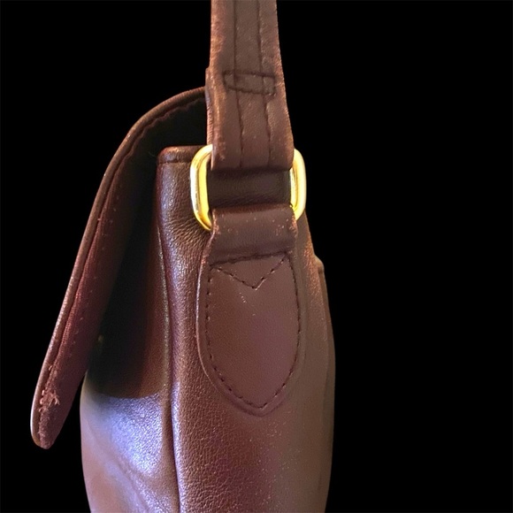 Etienne Aigner Oxblood Leather Crossbody Bag - Picture 5 of 13